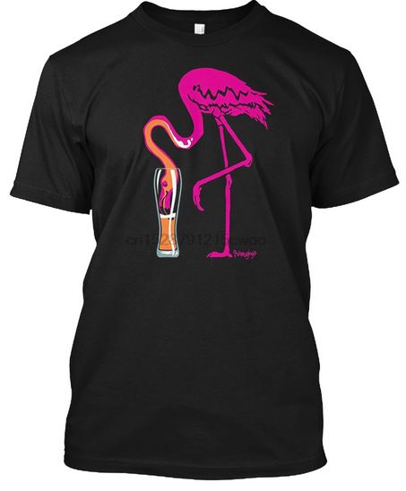 t-shirt flamant rose homme humour coton
