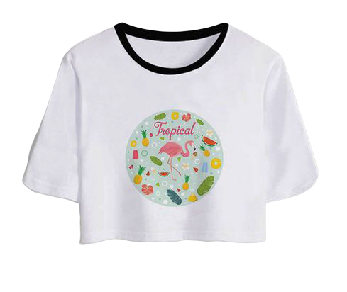 top fille flamant rose frais ete mode pas cher zara