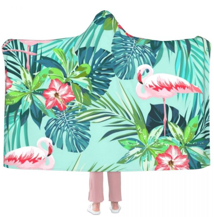 couverture flamant rose chaud et doux