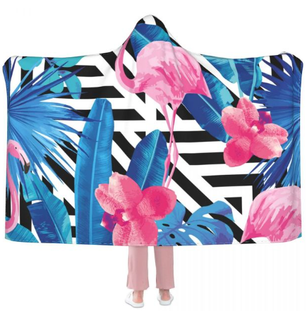 plaid flamant rose grande taille