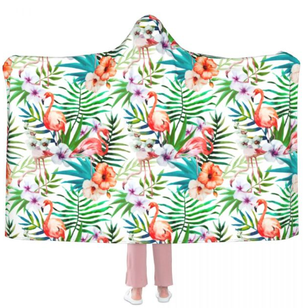 couverture flamant rose adulte pas cher
