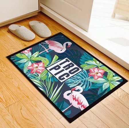 tapis d'exterieur flamant rose