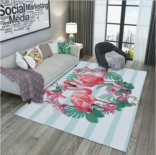 tapis flamant rose pas cher