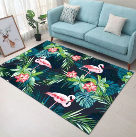 tapis flamant rose beau pas cher