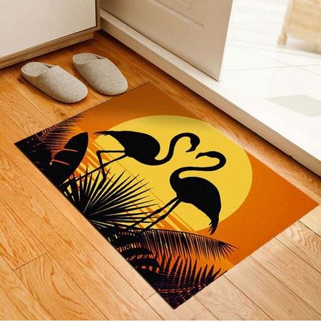 paillasson tapis exterieur flamant rose