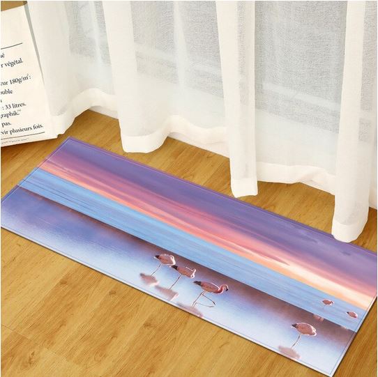 tapis de yoga flamant rose