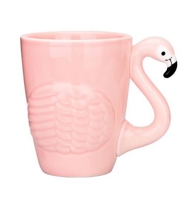 tasse en 3d flamant rose