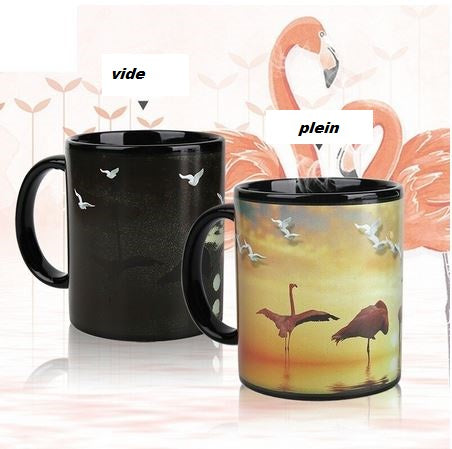 tasse flamant rose magique