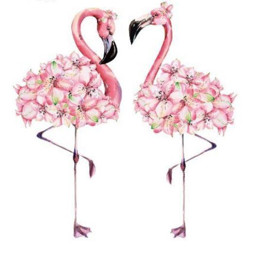 Tatouage Flamant Rose Fleuri pastel femme elegant chic glamour