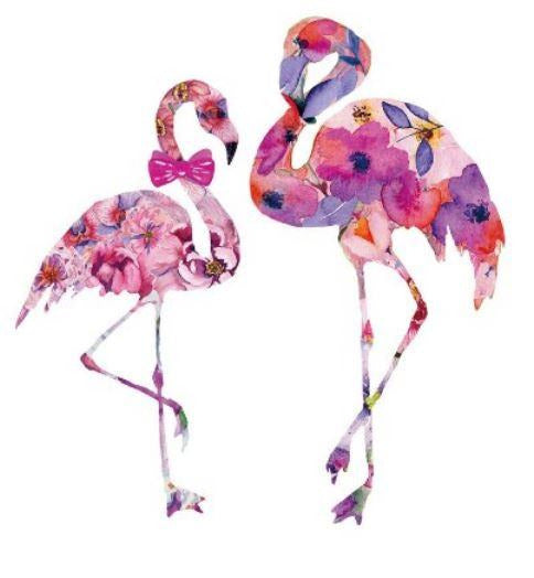 Tatouage Flamant Rose Noeud Papillon duo