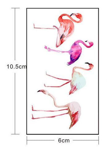 Tatouage Flamant Rose Temporaire