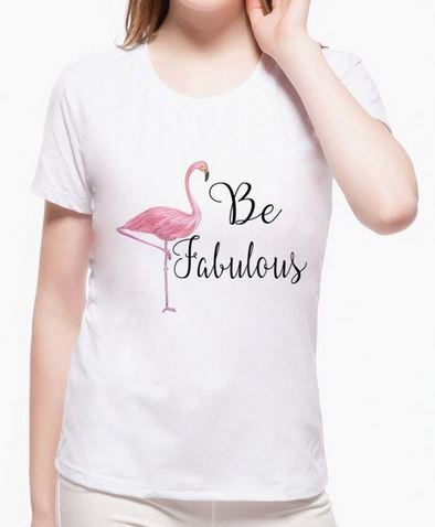 tee shirt tendance flamant rose femme été