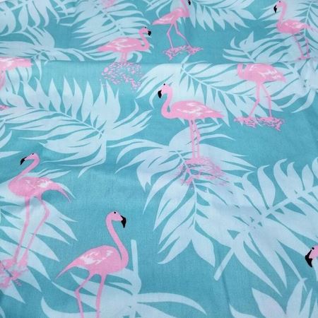 tissu flamant rose qualite coton
