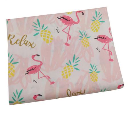 tissu rose flamant rose