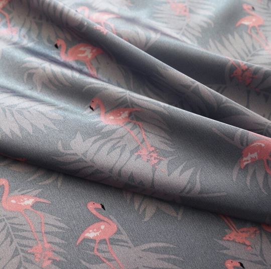 tissu au metre avec flamant rose