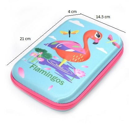 trousse école pour enfant avec flamant relief