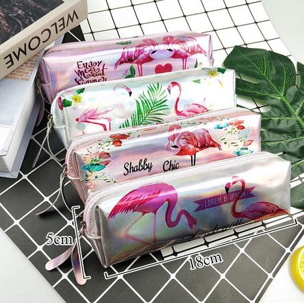 Trousse Flamant Rose Irisée Duo