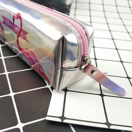Trousse Flamant Rose Irisée Chic