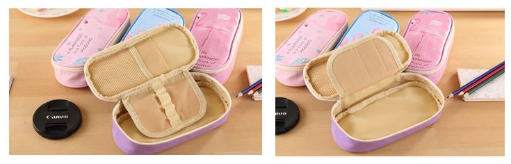 Trousse Scolaire Flamant Rose Pastel