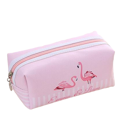 trousse flamant rose taille xxl toile