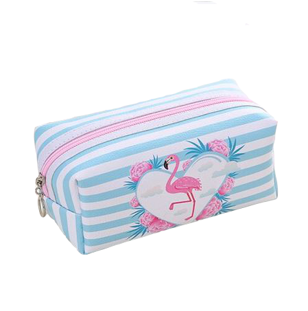 trousse flamant rose toile xxl