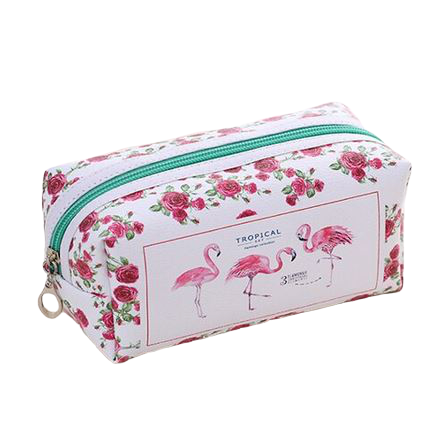 trousse flamant rose très grande toile solide pas chere