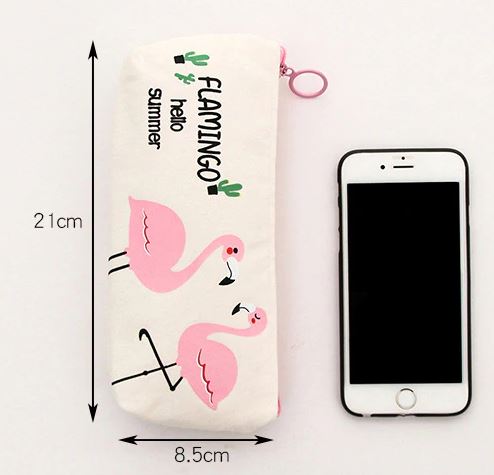 Trousse avec Flamant Rose Summer