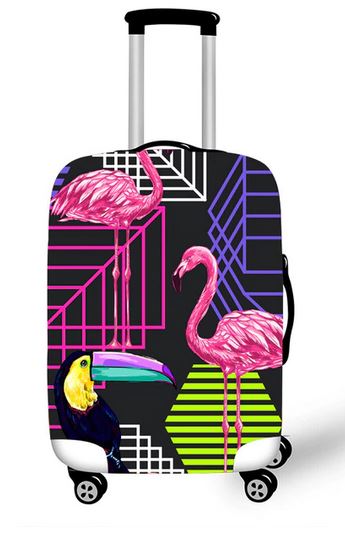 valise flamant rose origami