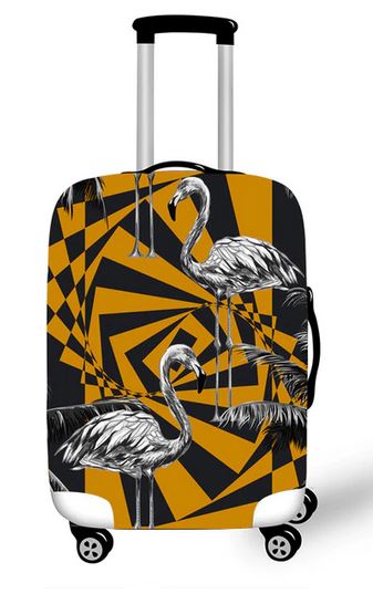 valise flamant rose origami