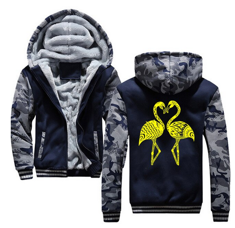 veste camouflage flamant rose