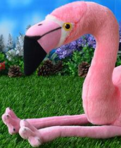 peluche flamant rose originale