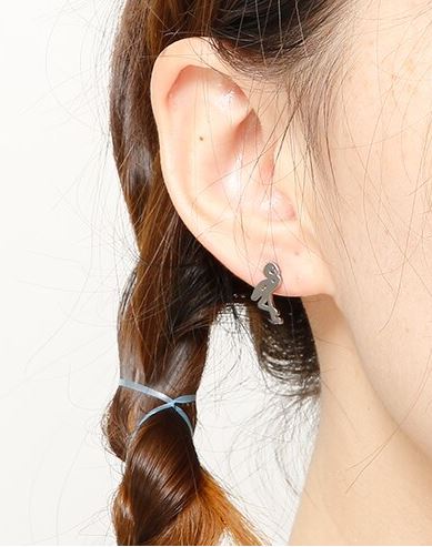 clou boucles d'oreilles flamant rose