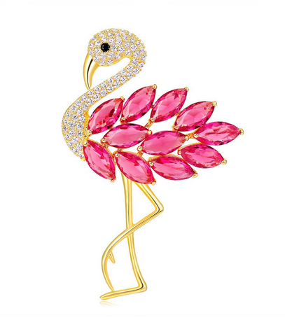 plus belle broche flamant rose