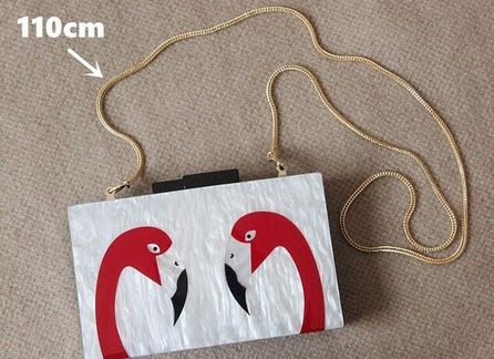 Pochette Double Flamant Rose Luxe