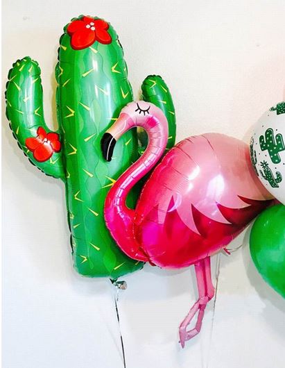 Déco pour Anniversaire Flamant Rose Tropical