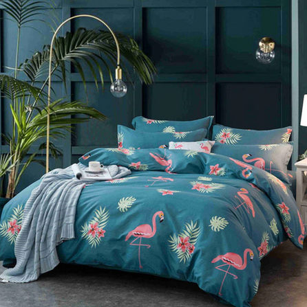 housse de couette flamant rose 2 personnes