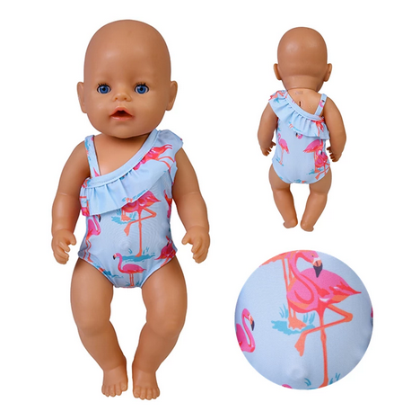 maillot une piece imprime flamant rose pour bebe