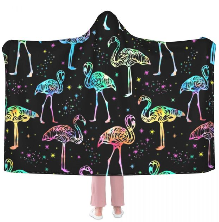 plaid flamant rose lumineux