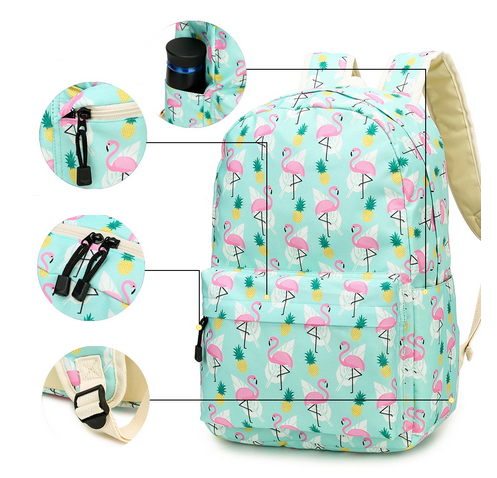 sac a dos resistant pas cher flamant rose mode tendance