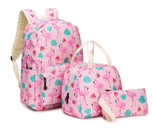 cartable flamant rose pour fille
