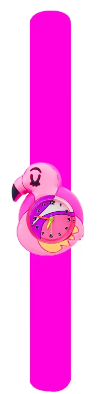 Montre flamant rose pour enfant 