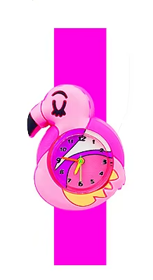 Montres flamant rose silicone 