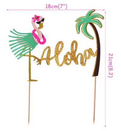 Decoration Gateau Flamant Rose