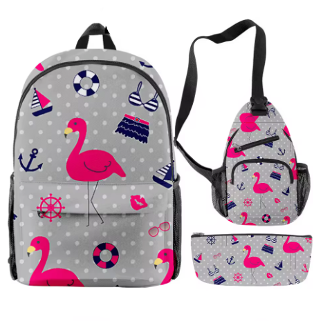 cartable flamingo fille