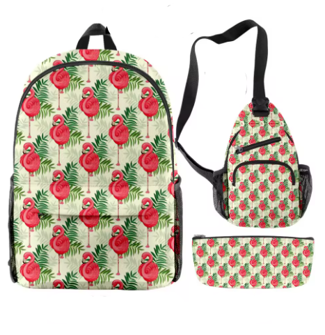 sac a dos original flamant rose
