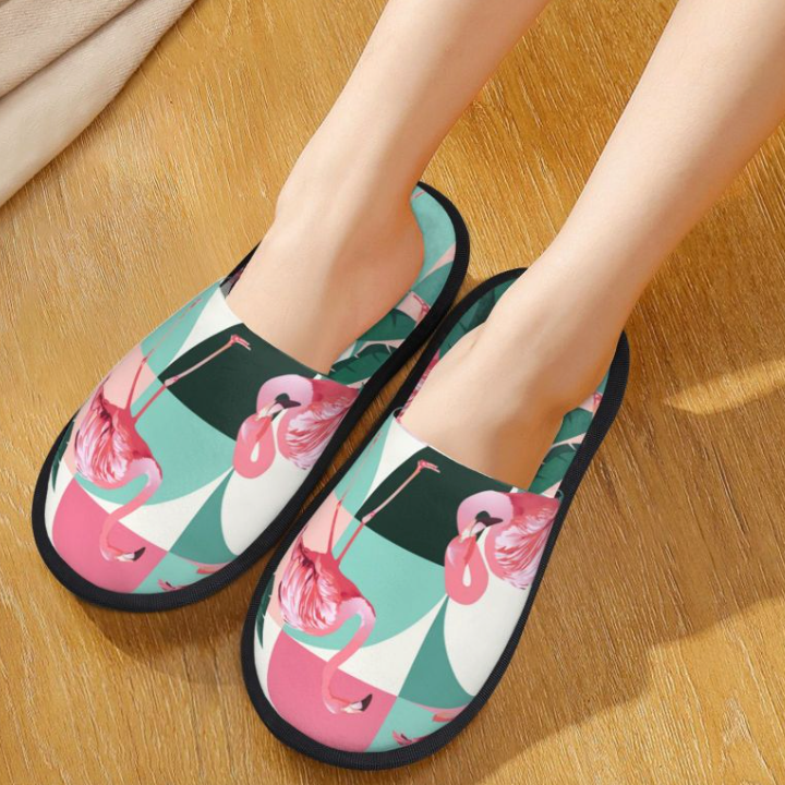 chausson flamant rose