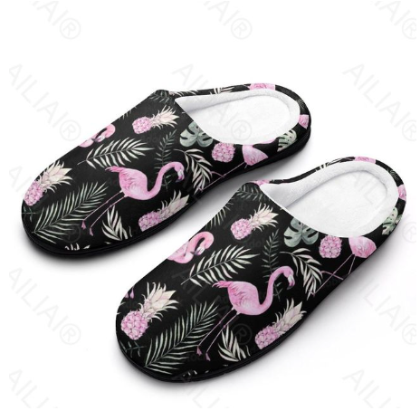 chaussons flamant rose homme