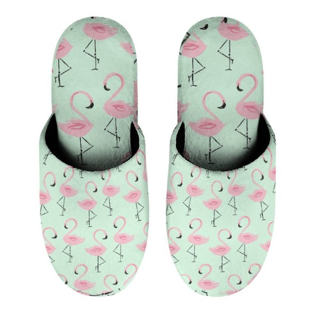 chaussons flamant rose grande taille