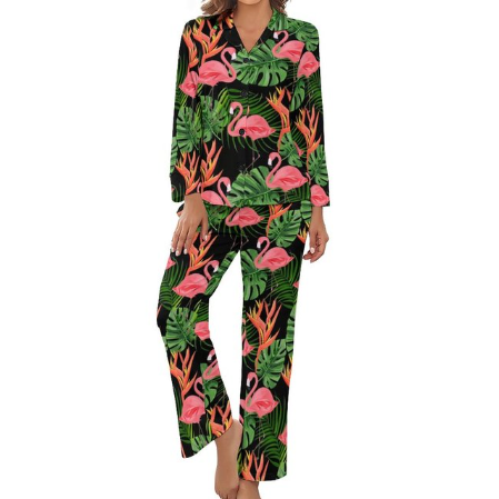 pyjama flamant rose fluide