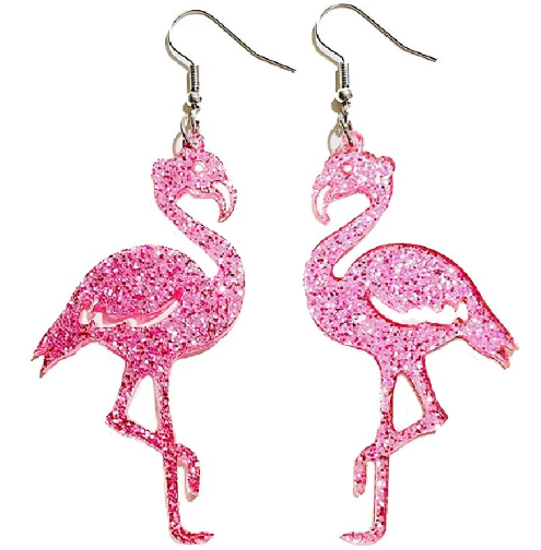 Boucles d'oreilles flamant rose - La boutique MAB Boucles d'oreilles flamant rose - La boutique MAB